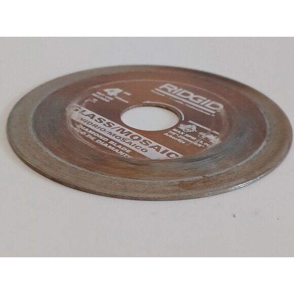 Ridgid Diamond Blade Glass/Mosaic Tile 4" Wet Cutting 5/8" Arbor Chip-Free GT40P - Picture 11 of 13